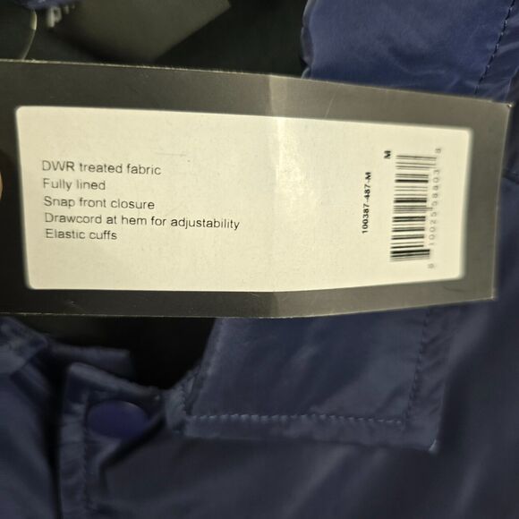 NWT Rhone Men's 100% Polyester Lined Snap Button Windbreaker Jacket Size M - Picture 3 of 16